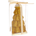 Свеча новогодняя «Сказочная ёлочка» 5,5х10 см, золото