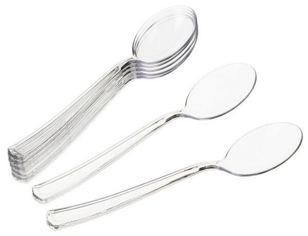 Ложка чайная ПРОЗРАЧНАЯ (100шт)