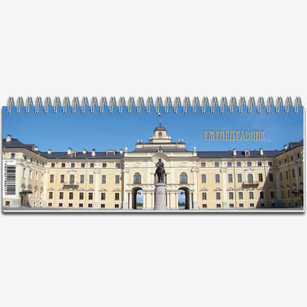 Еженедельник недатированный формат 100*295 на металлическом гребне