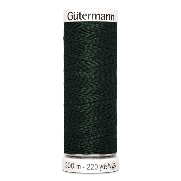 Нитки универсальные Gutermann Sew-all 100 (200 метров), 5 кат. | 707 т.зеленый