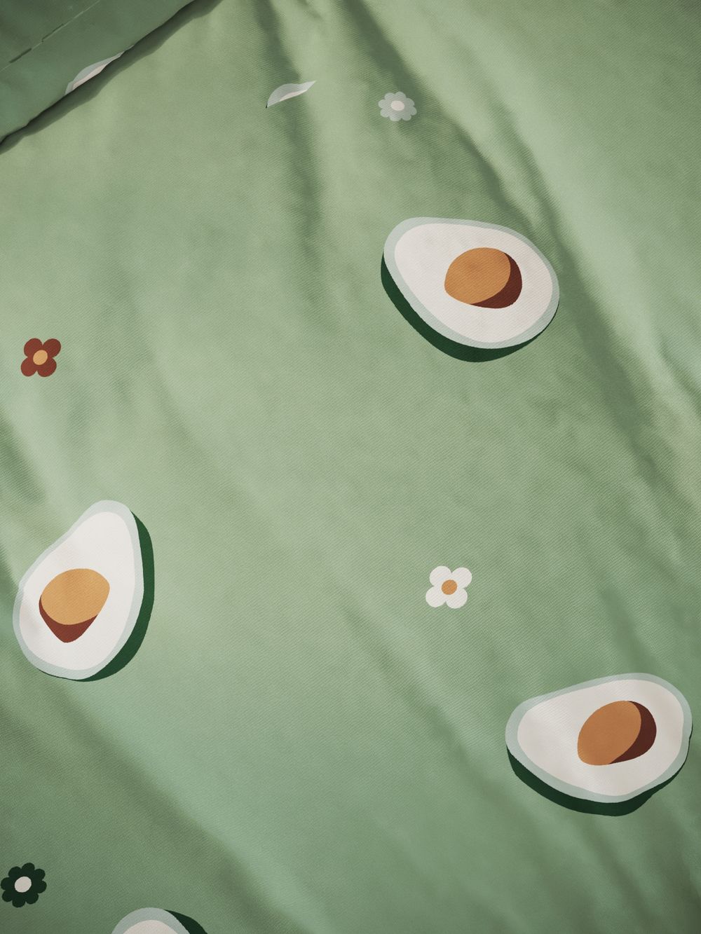 Простынь на резинке Полисатин Мечта "Avocado" 140x200 см