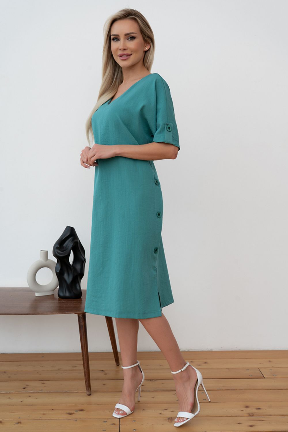 Платье Белана (полынь) Р11-1038/4 Nikol