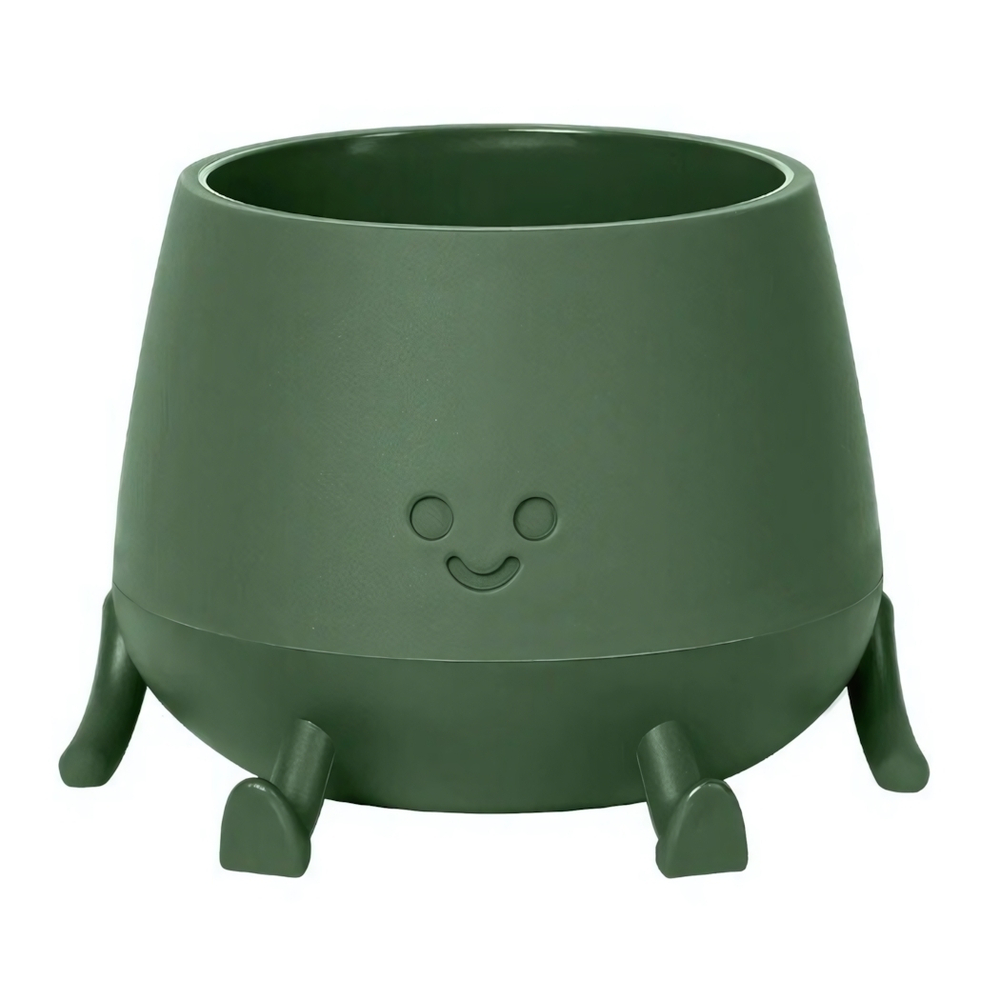 Кашпо "Мистер Грин" (0,6л) с дренажным донышком Цв. Теплая хвоя