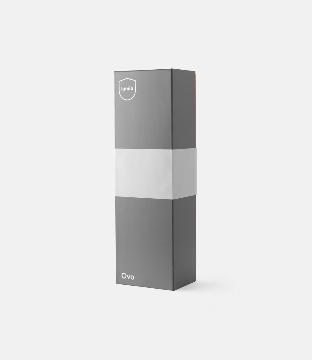 Lumio Ovo Matte Silver — скульптурная настольная лампа