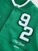 Бомбер для мальчика Next AV0-041, Зеленый, Белый