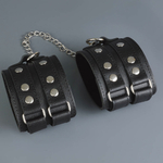 Оковы на липучке с двумя ремешками, черные Sitabella 3071-1