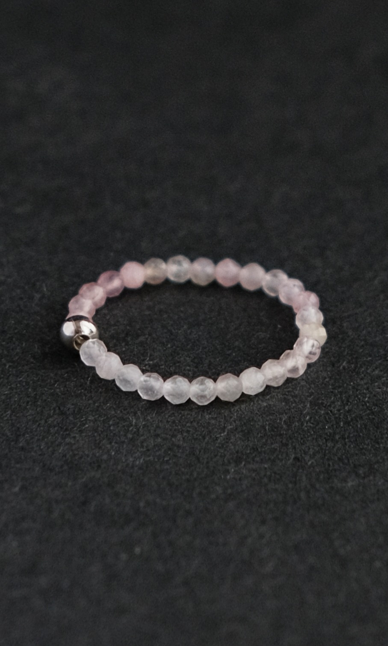 Кольцо "Memo about Love&Luck" из розового кварца