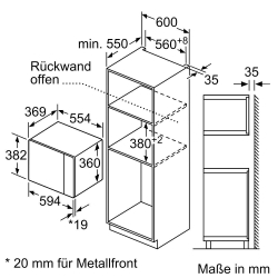Встраиваемая микроволновая печь Bosch BEL554MB0