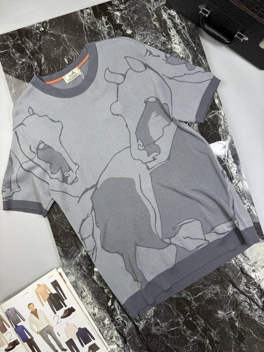 Трикотажная футболка Hermes
