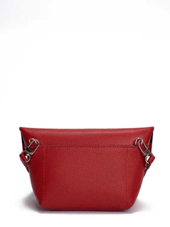 cумка через плечо трапеция красный