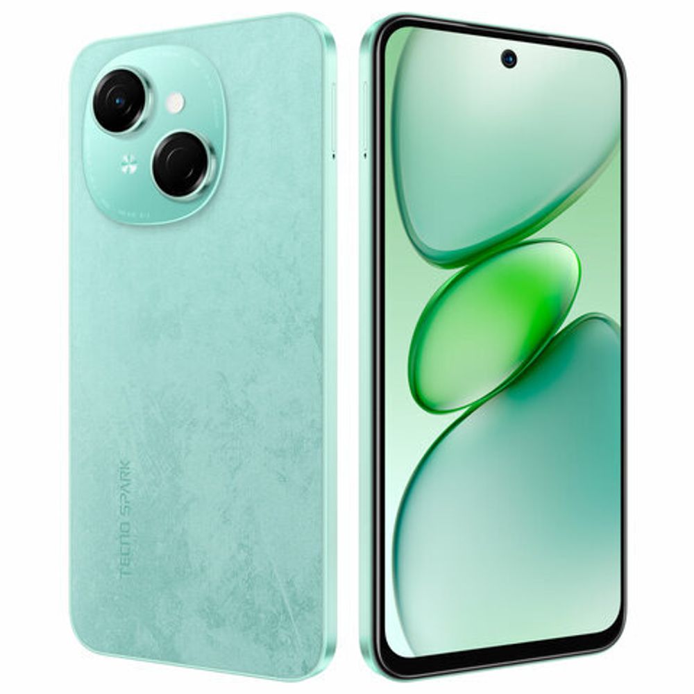 Смартфон TECNO SPARK GO 1, 2 SIM, 6,67", 4.5 G, 13/8 Мп, 4/128 ГБ, зеленый, пластик, TCN-KL4.4.128.GN, TCNKL4.4.128.GN
