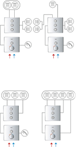 Переключатель потоков Grohe Grohtherm SmartControl 29122000 Хром