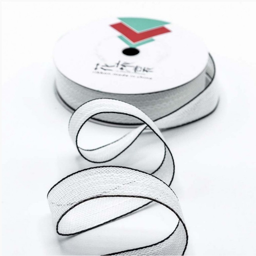 Лента Полиэстер с каймая "Сетка"Белая