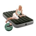 Матрас надувной Intex, 191х99х25 см, 64761, нас встроен, ножн, флок, 136 кг
