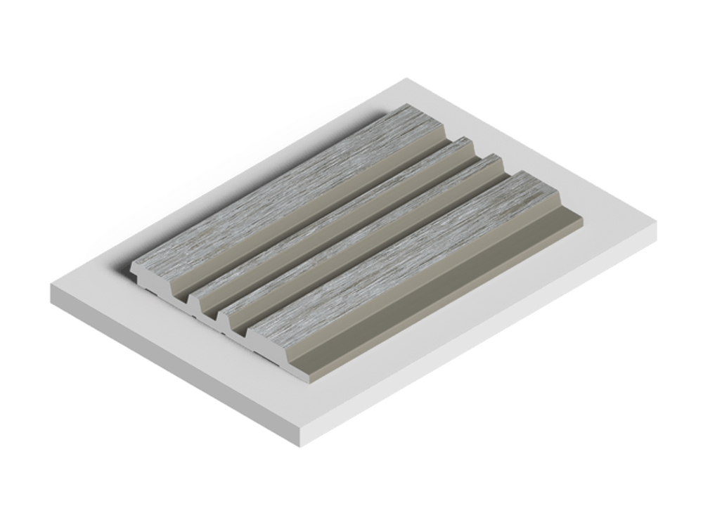 Стеновая панель HiWood декорированная, 270x12 см