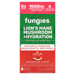 Fungies, ежовик гребенчатый, гриб, гидратация, смесь для приготовления электролитического напитка, арбуз, 6 пакетиков по 8 г (0,28 унции)