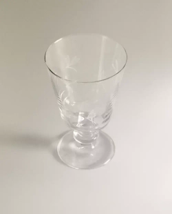 ZARA HOME БОКАЛ ДЛЯ ВИНА С РИСУНКОМ, БЕЛЫЙ