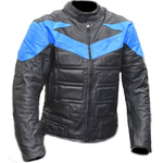 мотокуртка кожаная Riders black/blue L