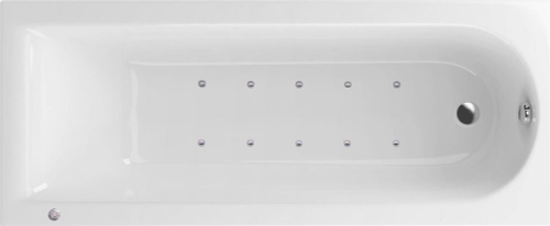 Акриловая ванна Excellent Actima Aurum Aero 150х70 см WAEX.AUR15.AERO.CR с аэромассажем, белая