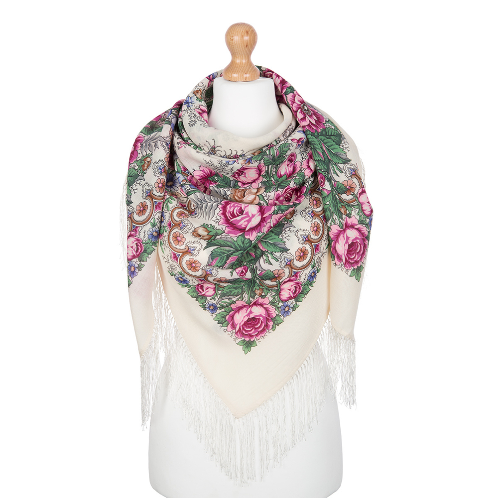 Павловопосадский платок Весеннее утро 555-1