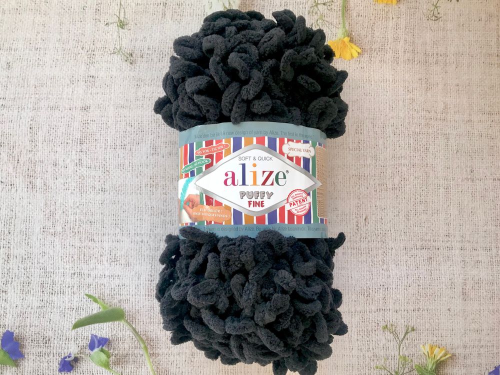 ALIZE &quot;Puffy Fine&quot;, 60 черный