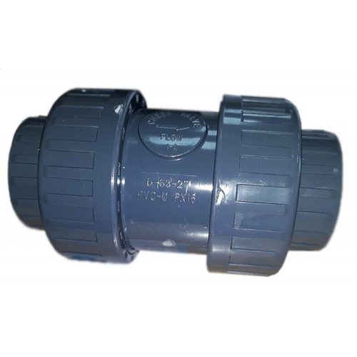 Обрат.клапан 2-х муфтовый подпружиненный ПВХ 1,0 МПа d_63