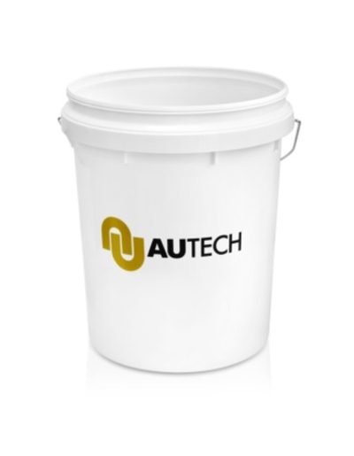 AuTech Ведро для мойки автомобиля с пескоотделителем, белое (1-н паз)