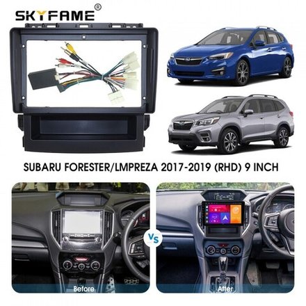 Магнитола для Subaru 2017-2023 Forester 5, XV 2, Impreza 5 - Carmedia SF-9148 (кнопки и крутилки), Android 12, TS10,  CarPlay, 4G SIM-слот