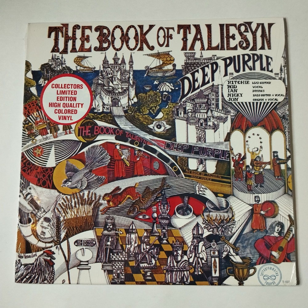Винтажная виниловая пластинка LP Deep Purple The Book Of Taliesyn (USA 2006) (Purple Vinyl)