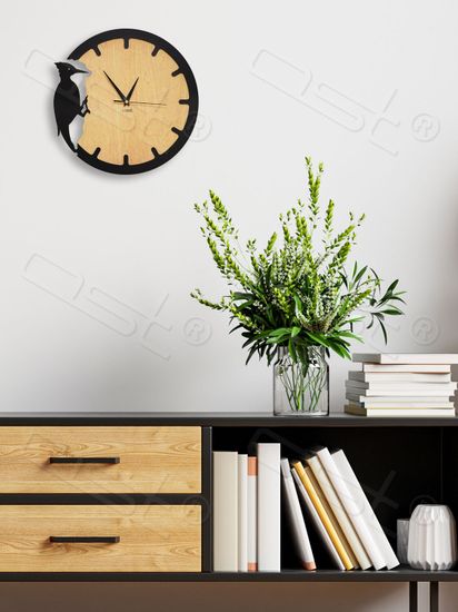 Настенные часы Black bird / Черный дрозд 31