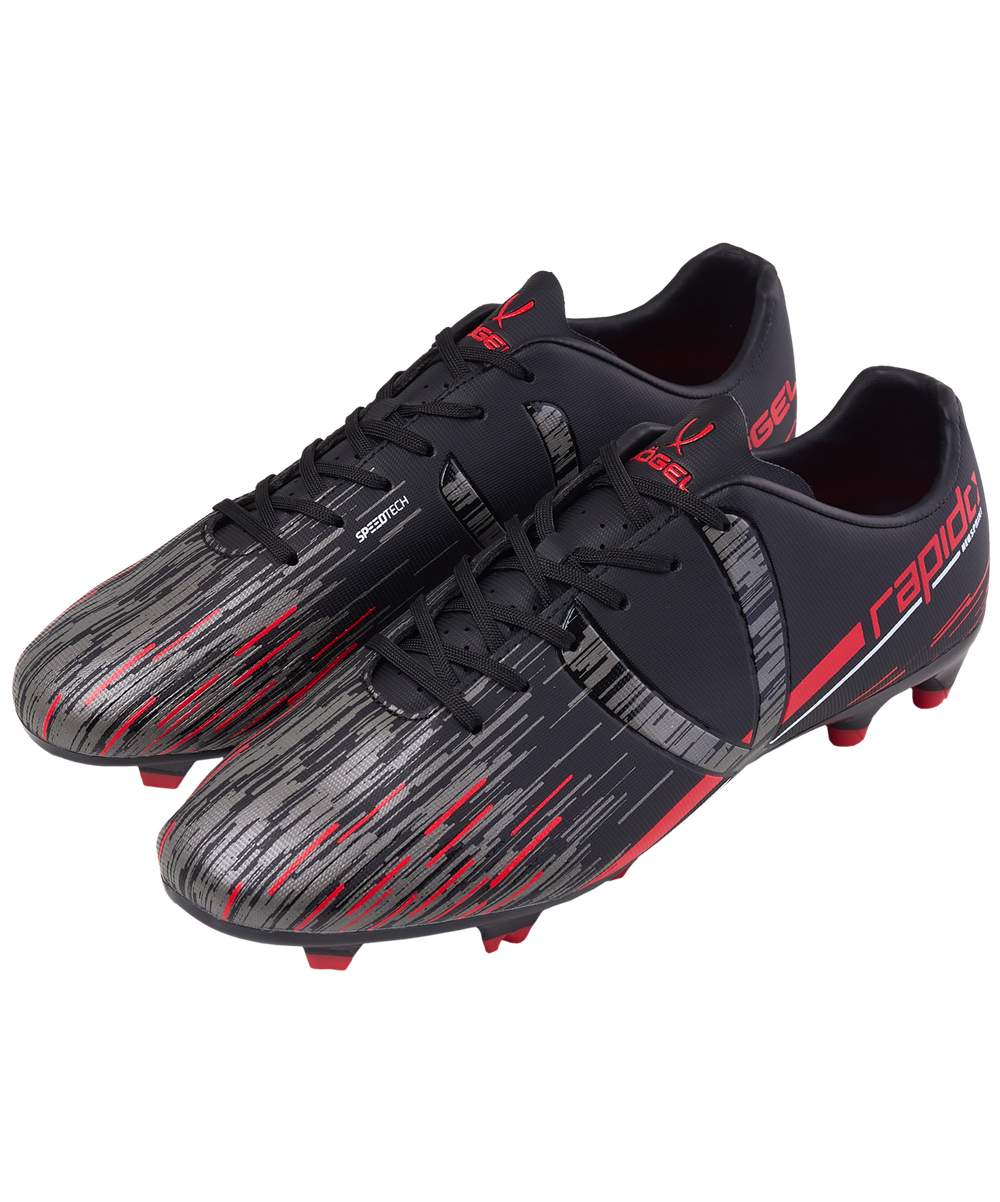 Бутсы футбольные Rapido FG Black/grey, детский
