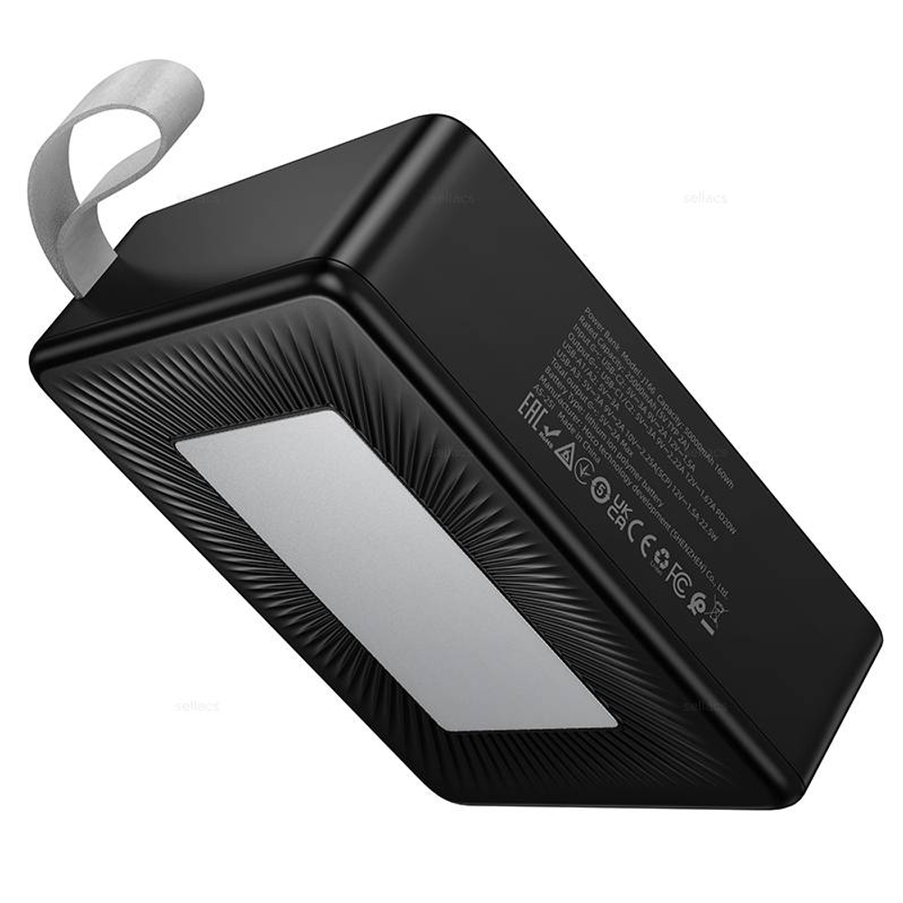 Hoco J166 Carretera пауэрбанк 22.5W+PD20W+лампа (50000mAh) (black)