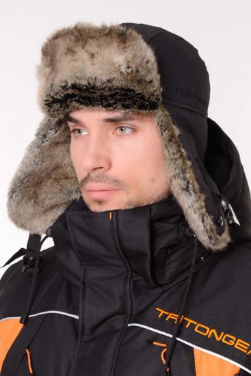 Шапка-ушанка "Winter storm" (чёрн)