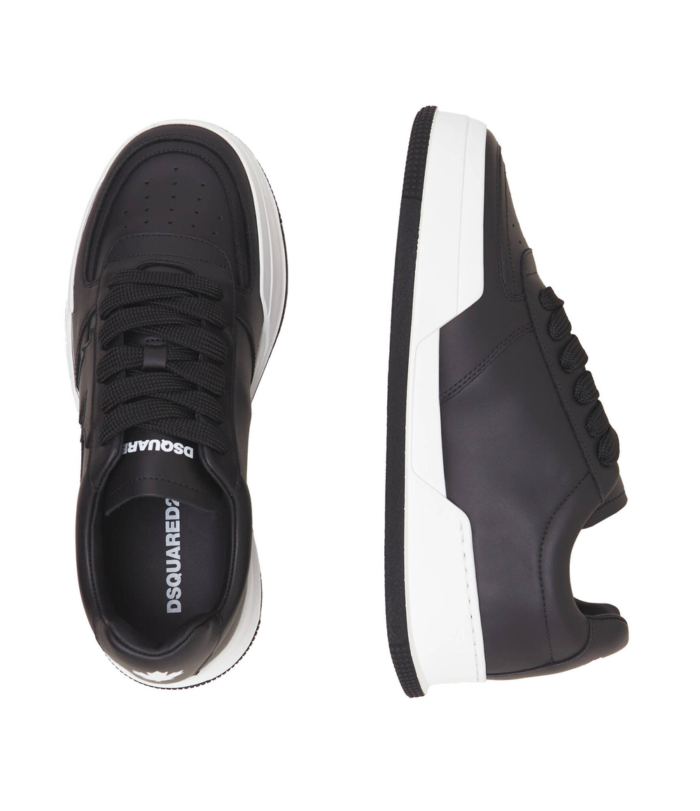 Кожаные кроссовки Dsquared2 - черный(SNM0248 01500001)