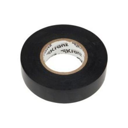 Изолента ПВХ профессиональная, 0,18х19мм, 20м, черная KRANZ