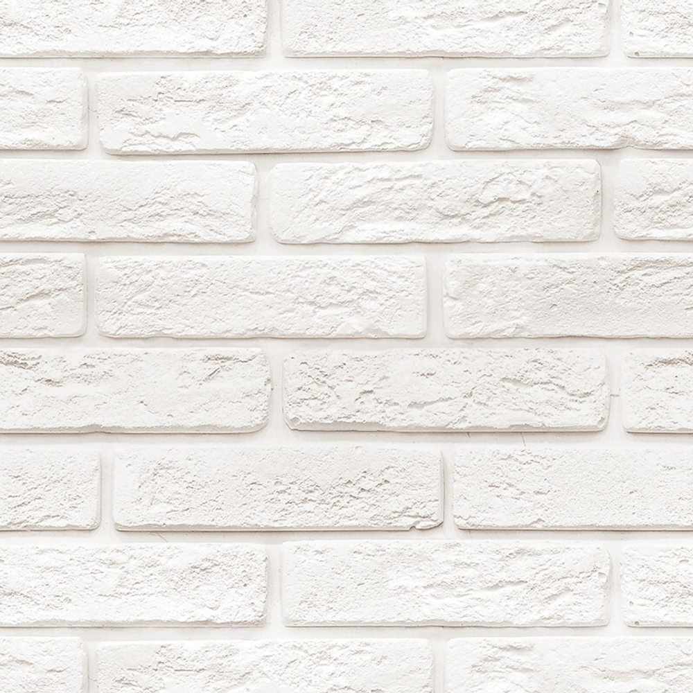 Панель ПВХ ВЕК фотопечать 3D глянец Кирпич белый ретро 2700х500 мм