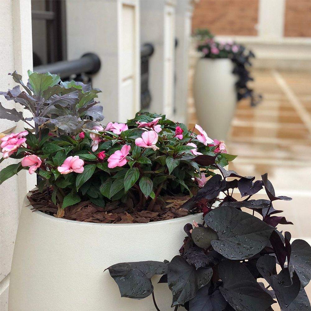 Кашпо CUBE SANTORINI 60x60x60