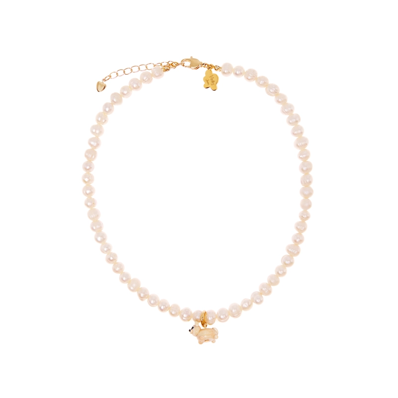 Колье Мой Любимый Пушистик с Жемчугом – Кошка