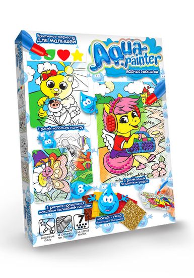 Набор креативного творчества «Водная раскраска» серии «AQUA PAINTER» НАБОР 5