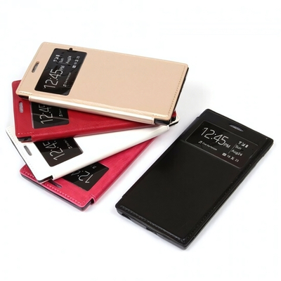 Чехол-книжка с магнитом для Lenovo K900, 007174-2 Красный