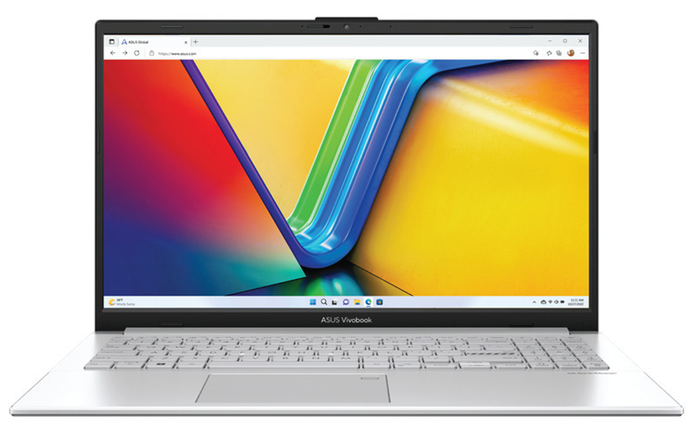 Ноутбук  ASUS VivoBook Go 15 E1504FA-BQ073W 15.6 ", Ryzen 5, 8 Гб RAM, 512 Гб SSD, Radeon 610M, Серебристый