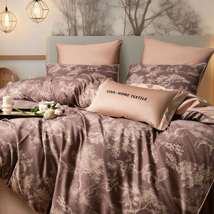 Комплект постельного белья Сатин Премиум «Королевство зверей»