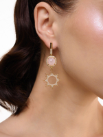Серьги "Royal sun pink" Gold