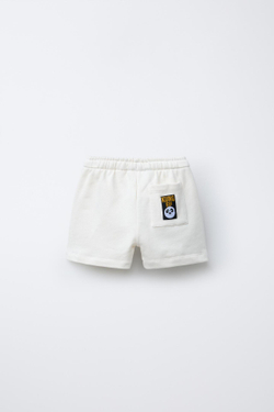 ZARA ШОРТЫ-БЕРМУДЫ С ПРИНТОМ KUNG FU PANDA, ЦВЕТ ЛЬДА