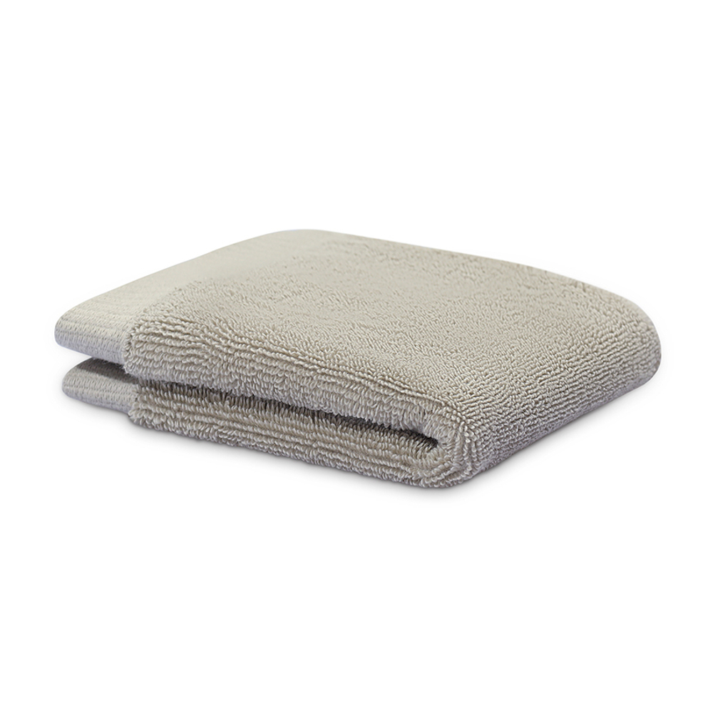 Полотенце для лица бежево-серого цвета из коллекции essential, 30х30 см