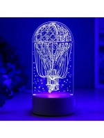 Светильник 3D ночник RISALUX «Воздушный шар», LED RGB, от се