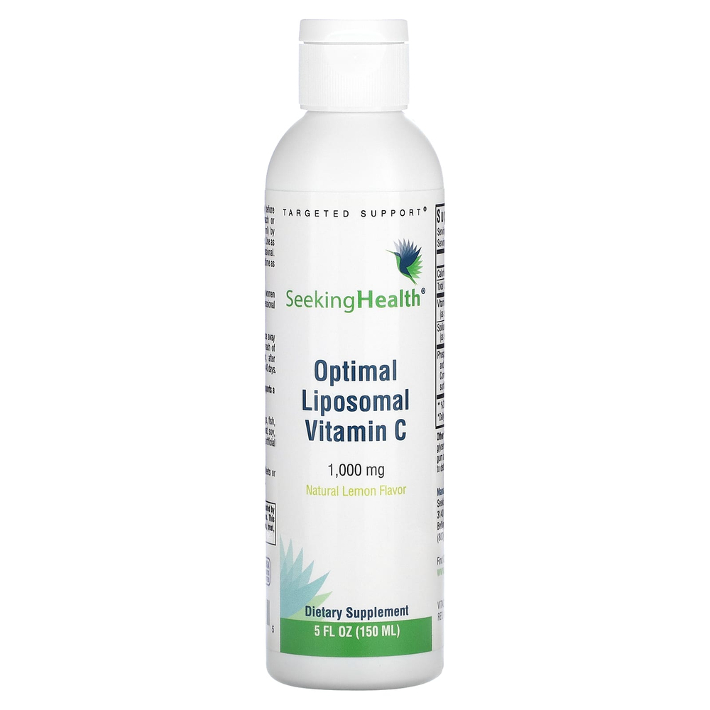Seeking Health, Optimal Liposomal Vitamin C, натуральный лимон, 1000 мг, 150 мл (5 жидк. унц.)