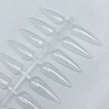 Типсы для демонстрации отрывные "Острый миндаль" 30 мм прозрачные