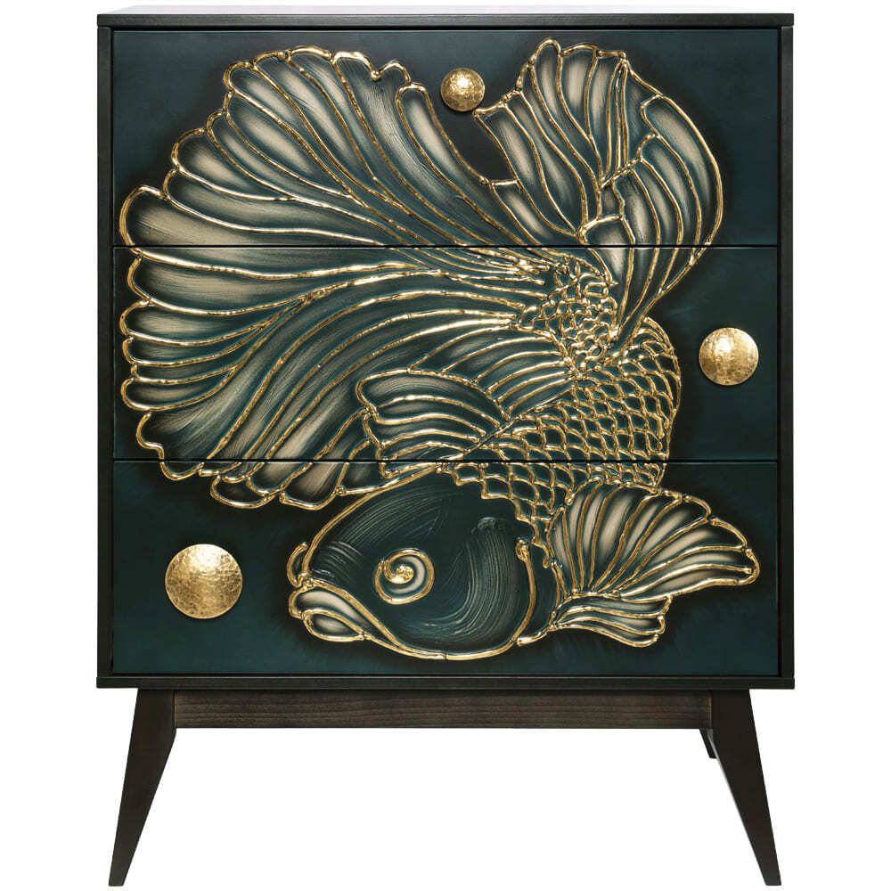 Комод Плава Лагуна с 3 ящиками