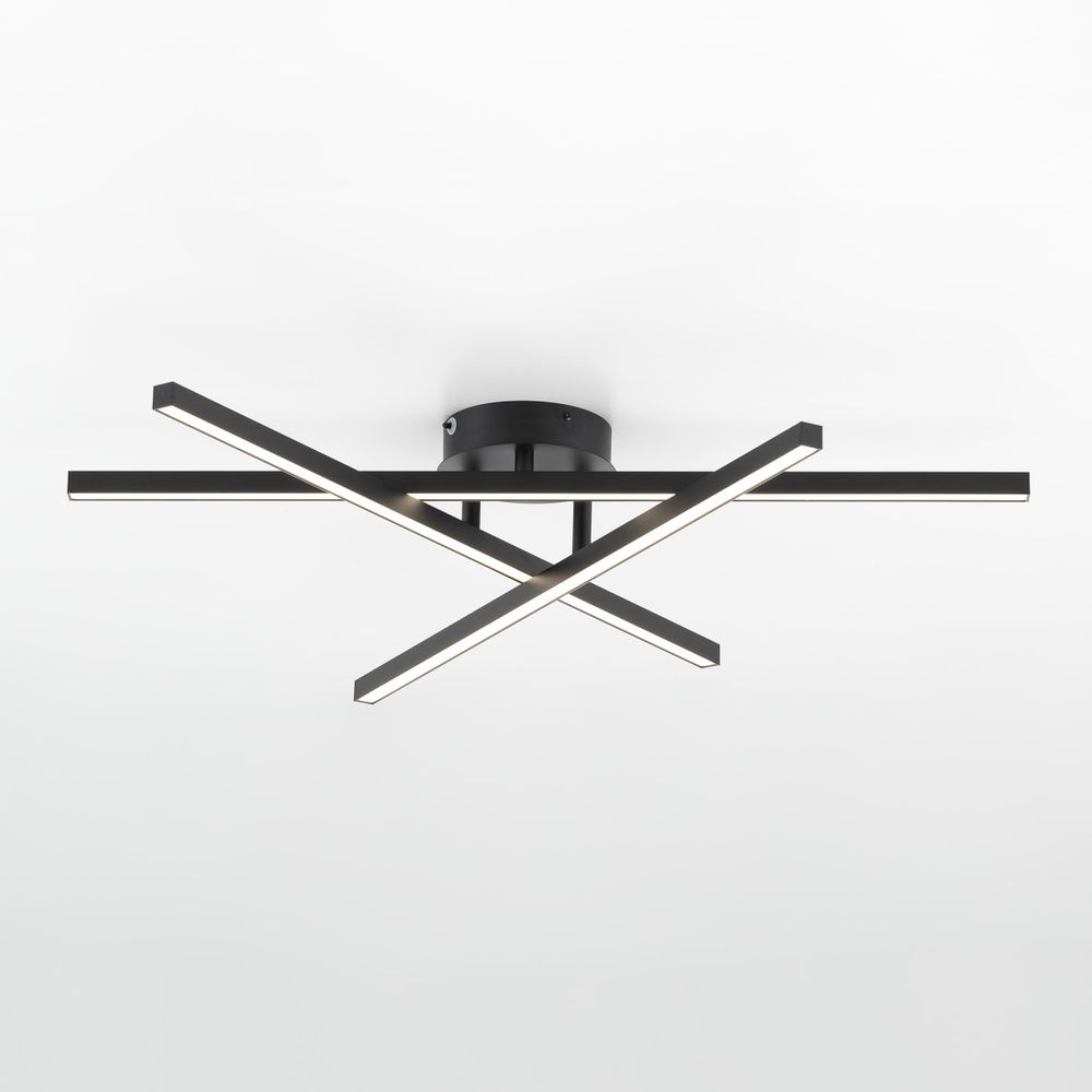 Citilux Стиг CL203131 LED Люстра потолочная с пультом Чёрная